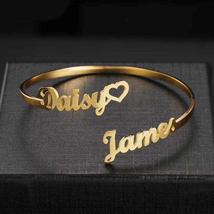 Couple name bangle