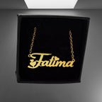 Beautiful Custom Name Necklace with Small Hearts