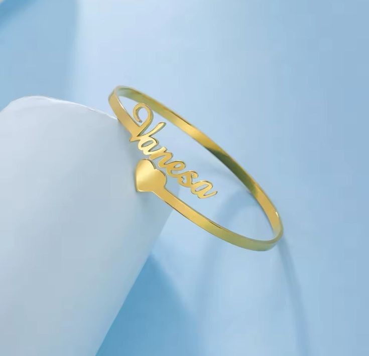 Custom heart bangle