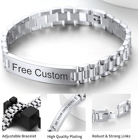 Custom Name Bracelet for Men