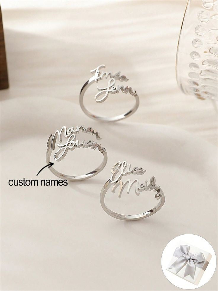 Couple Name Ring