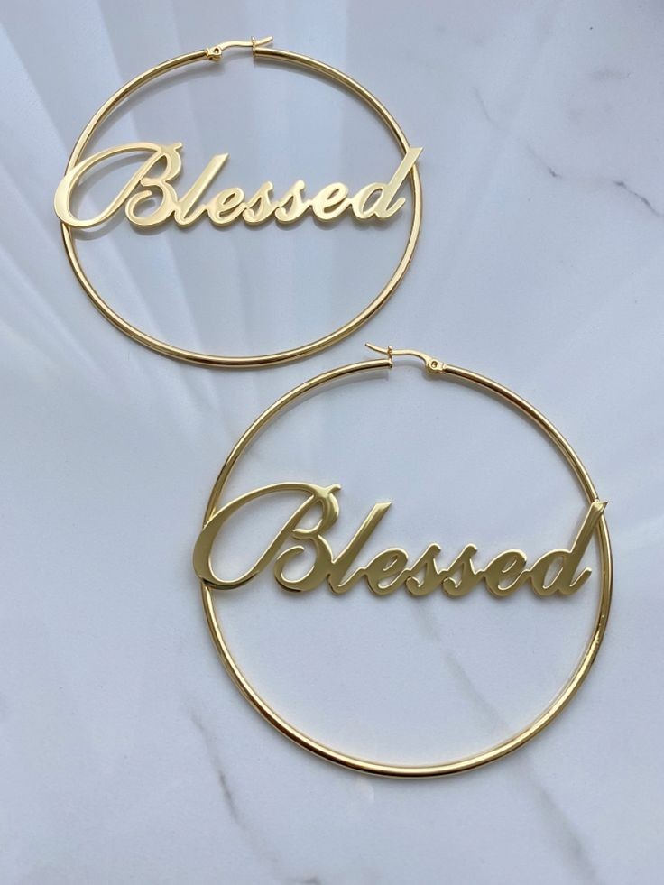 Customize name earring