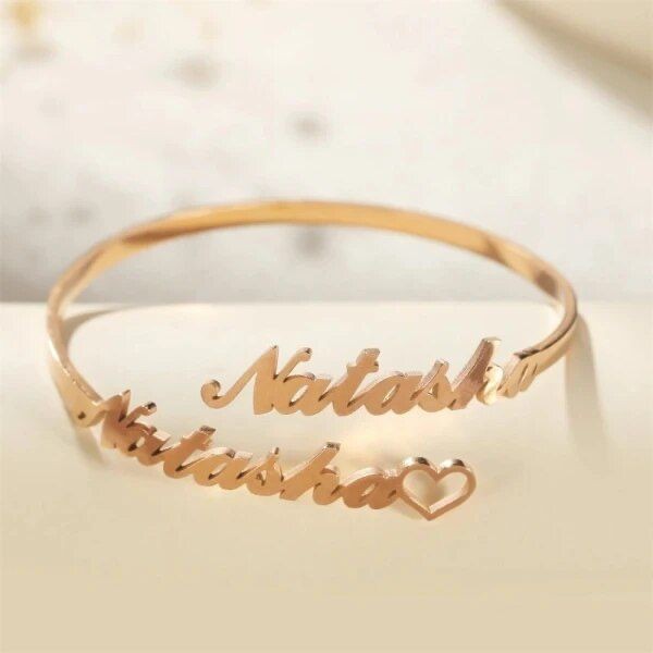 Couple name bangle