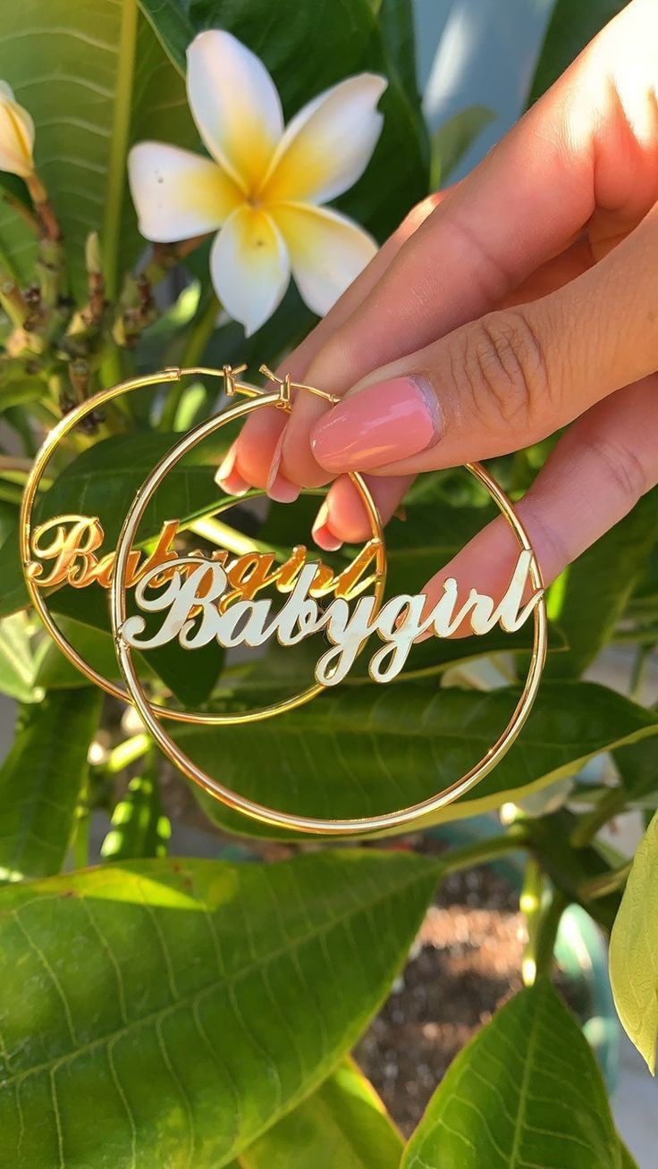 Customize name earring