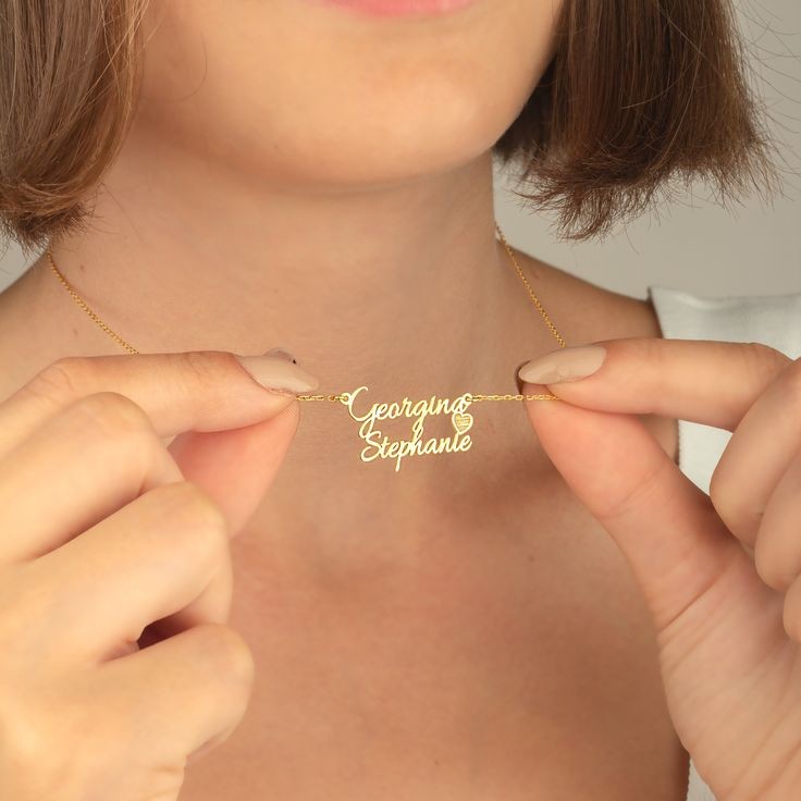 Couple Name Necklace