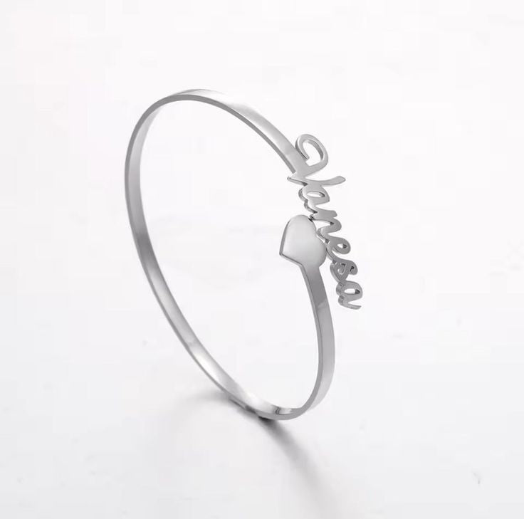 Custom heart bangle