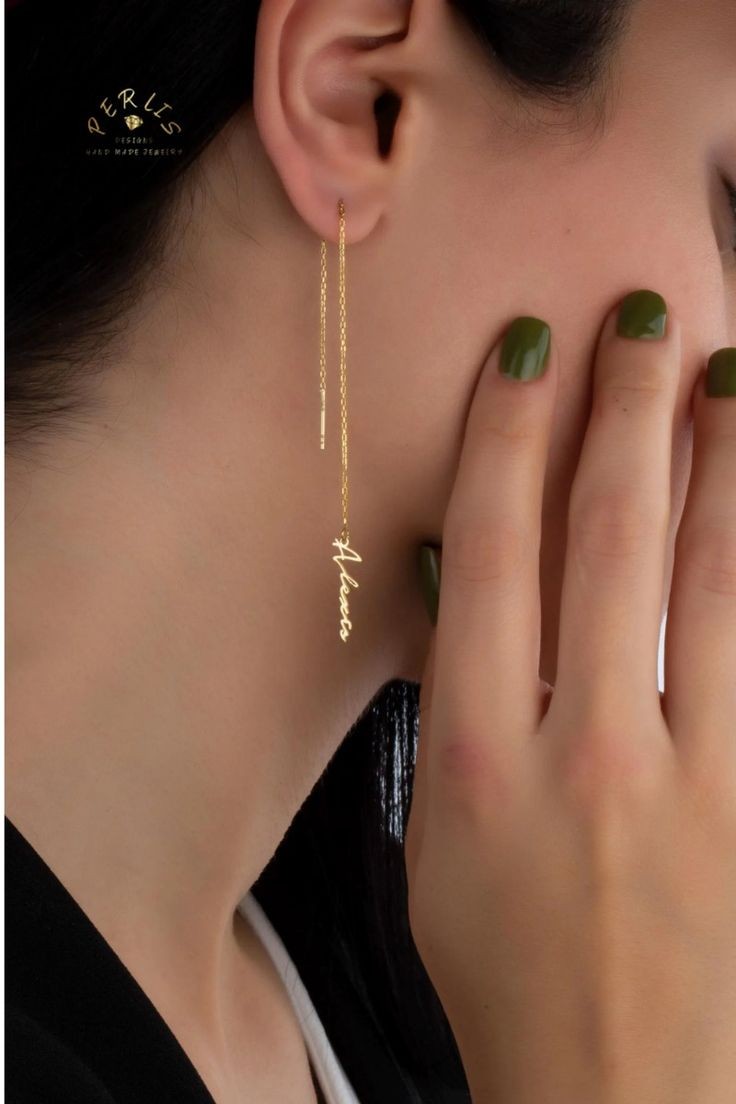 Customize name earring