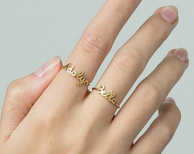 Customizable Gold-Plated Ring