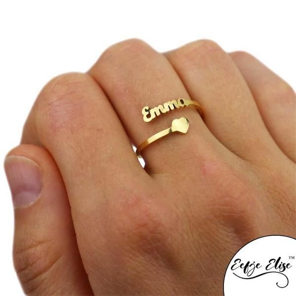 Custom Gold-Plated Adjustable Ring