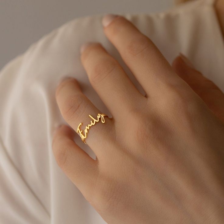Customizable Gold-Plated Ring