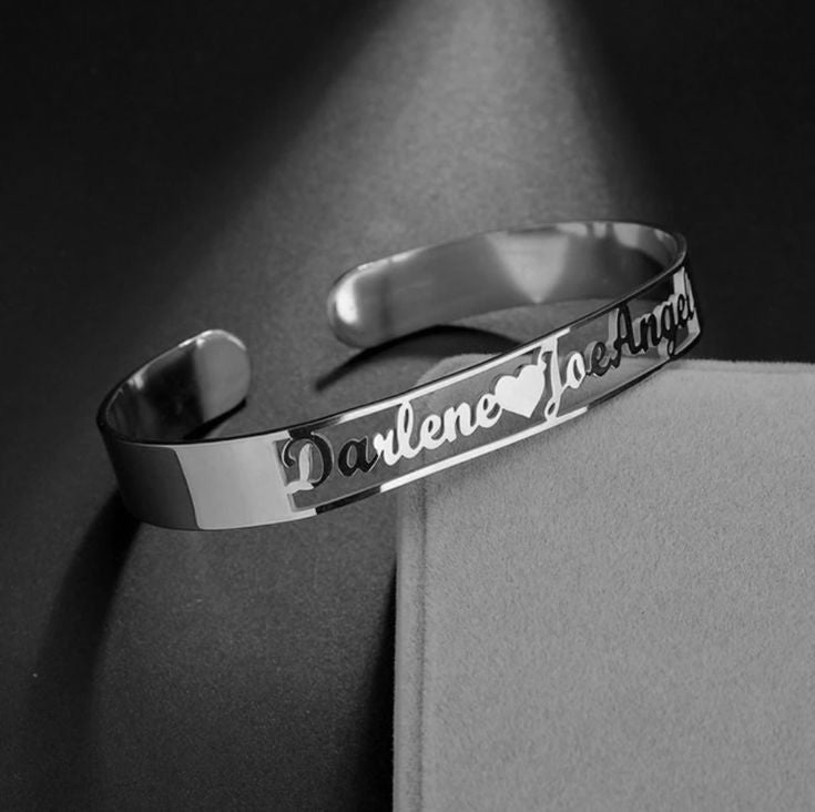 Customized Gold-Plated Name Bangle