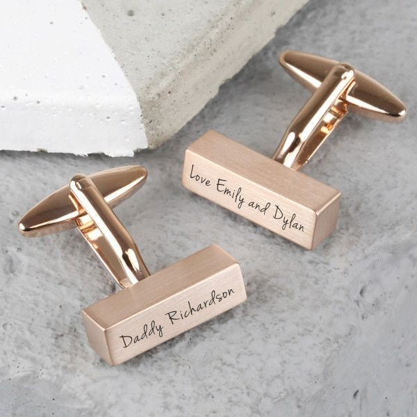 Customize bar cufflinks