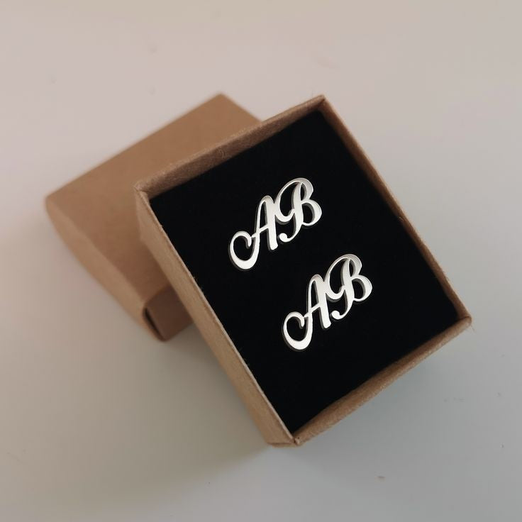 Letter cufflinks