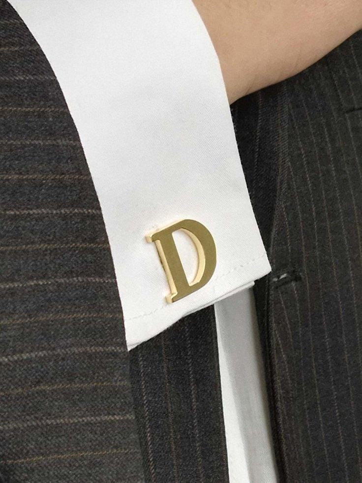 First letter cufflinks