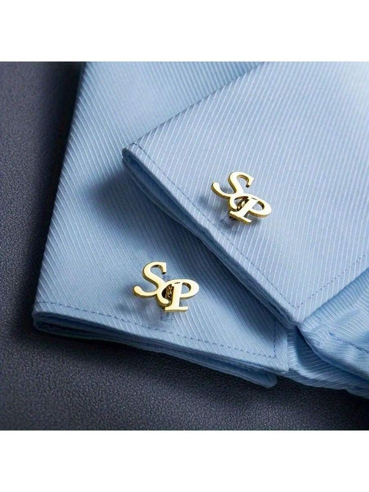 Letter cufflinks